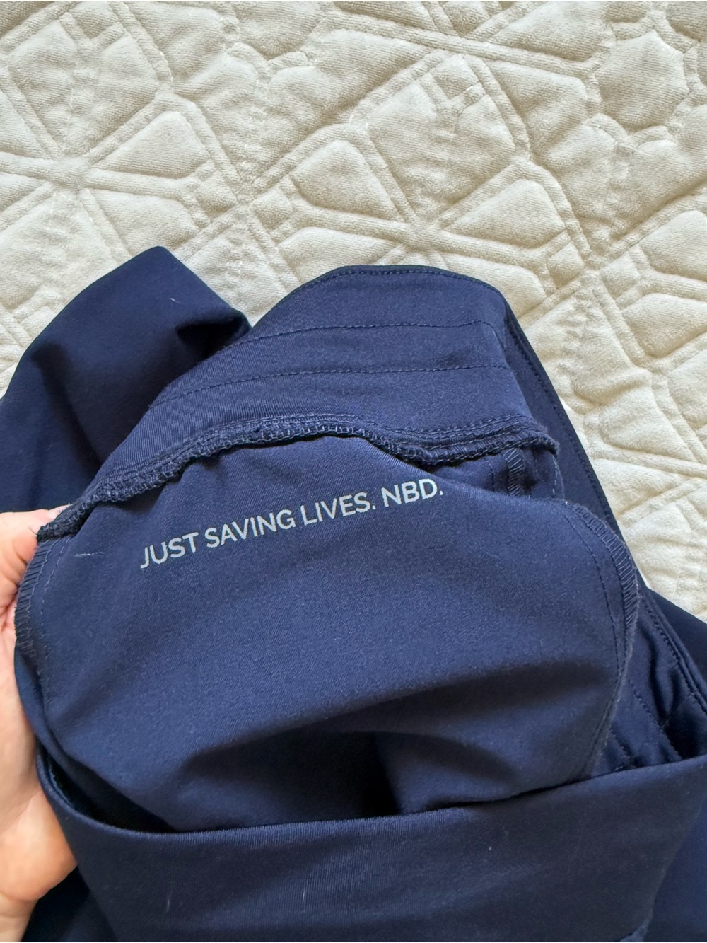 Figs Navy Zamora Jogger Scrub Pants - Picture 5 of 7